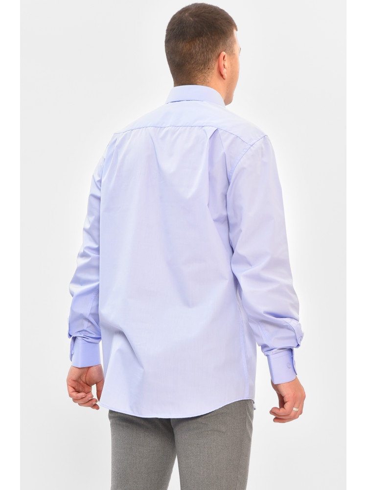 Сорочка чоловіча однотонна бузкового кольору 7433 208276C