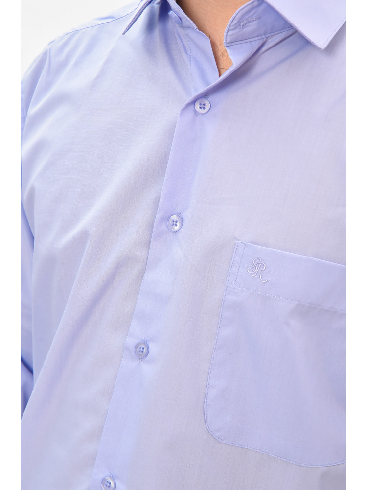 Сорочка чоловіча однотонна бузкового кольору 7433 208276C