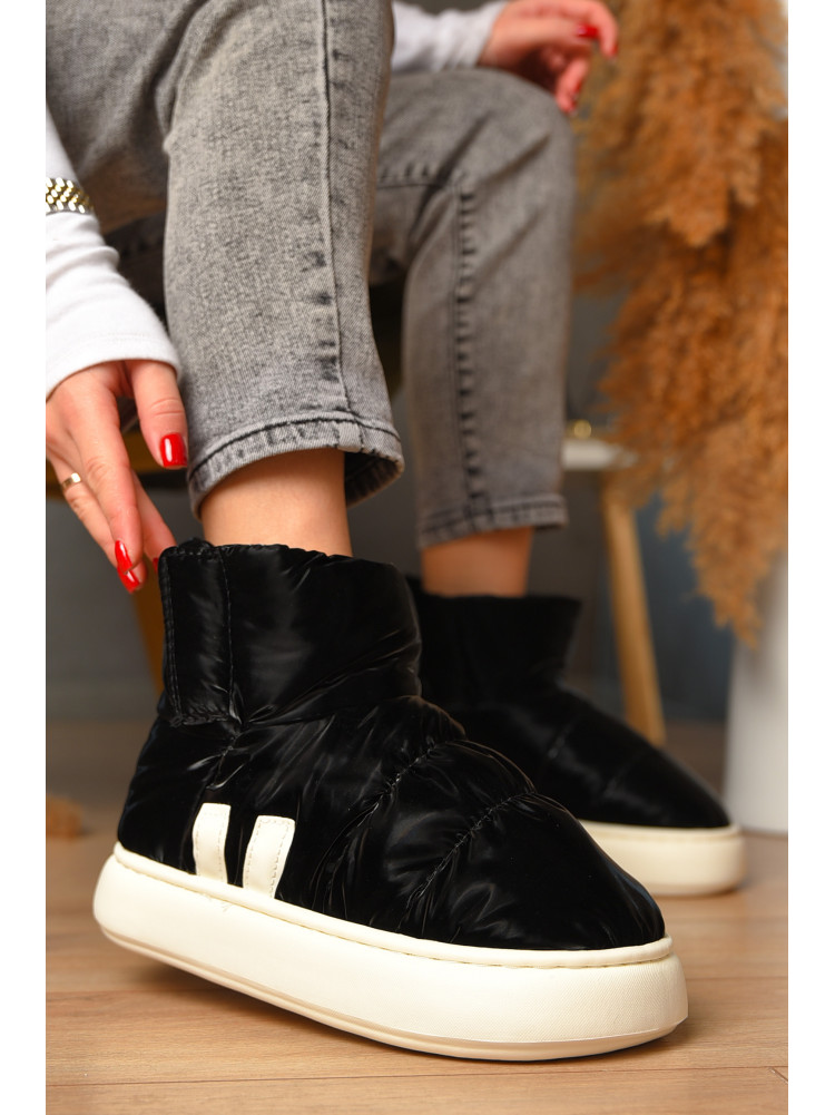 Уггі жіночі на хутрі чорного кольору 001-1 208294C