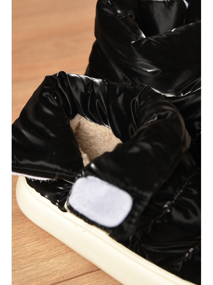 Уггі жіночі на хутрі чорного кольору 001-1 208294C