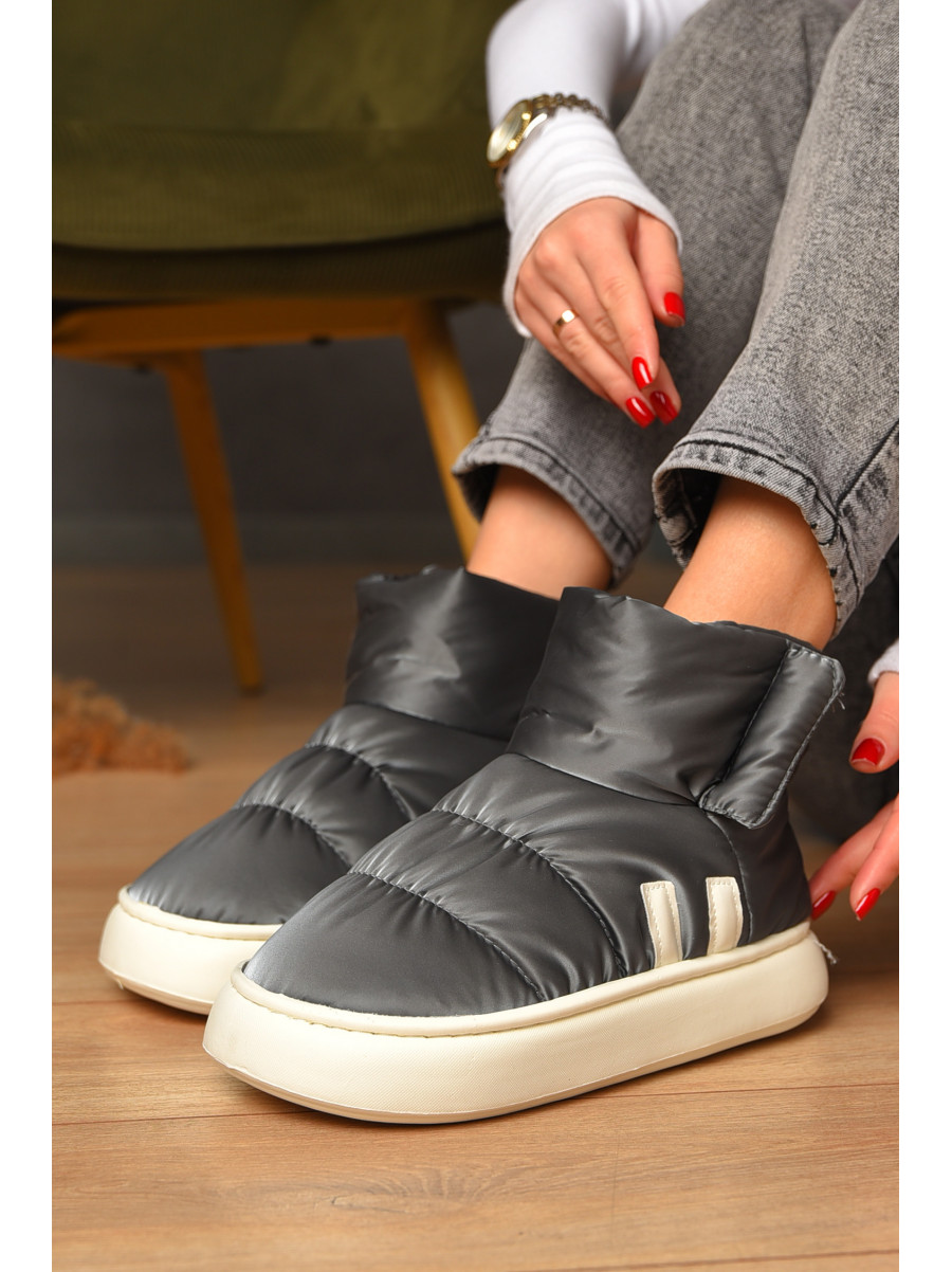 Уггі жіночі на хутрі темно-сірого кольору 001-2 208295C