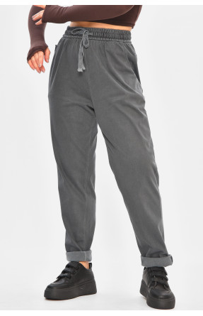 Джинсы женские батальные утепленные серого цвета 582-4 208321C Джинсы женские батальные утепленные серого цвета 582-4 208321C