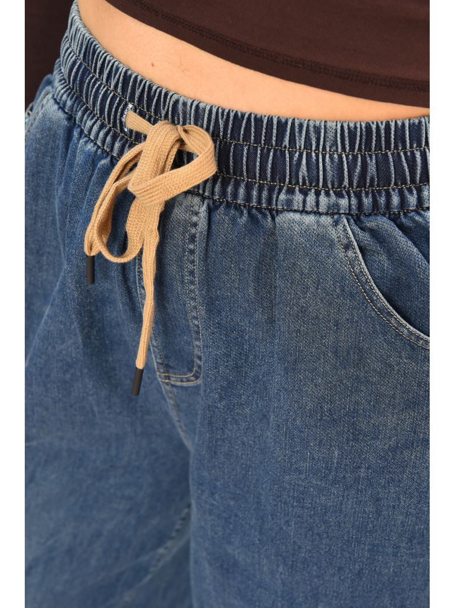 Джинсы женские однотонные синего цвета 541-2 208326C