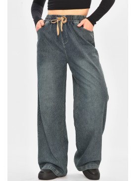 Джинси жіночі однотонні темно-синього кольору 541-2 208327C Джинси жіночі однотонні темно-синього кольору 541-2 208327C