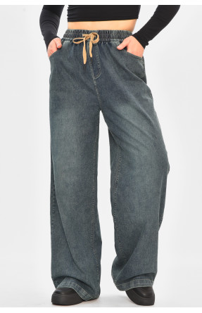 Джинси жіночі однотонні темно-синього кольору 541-2 208327C Джинси жіночі однотонні темно-синього кольору 541-2 208327C