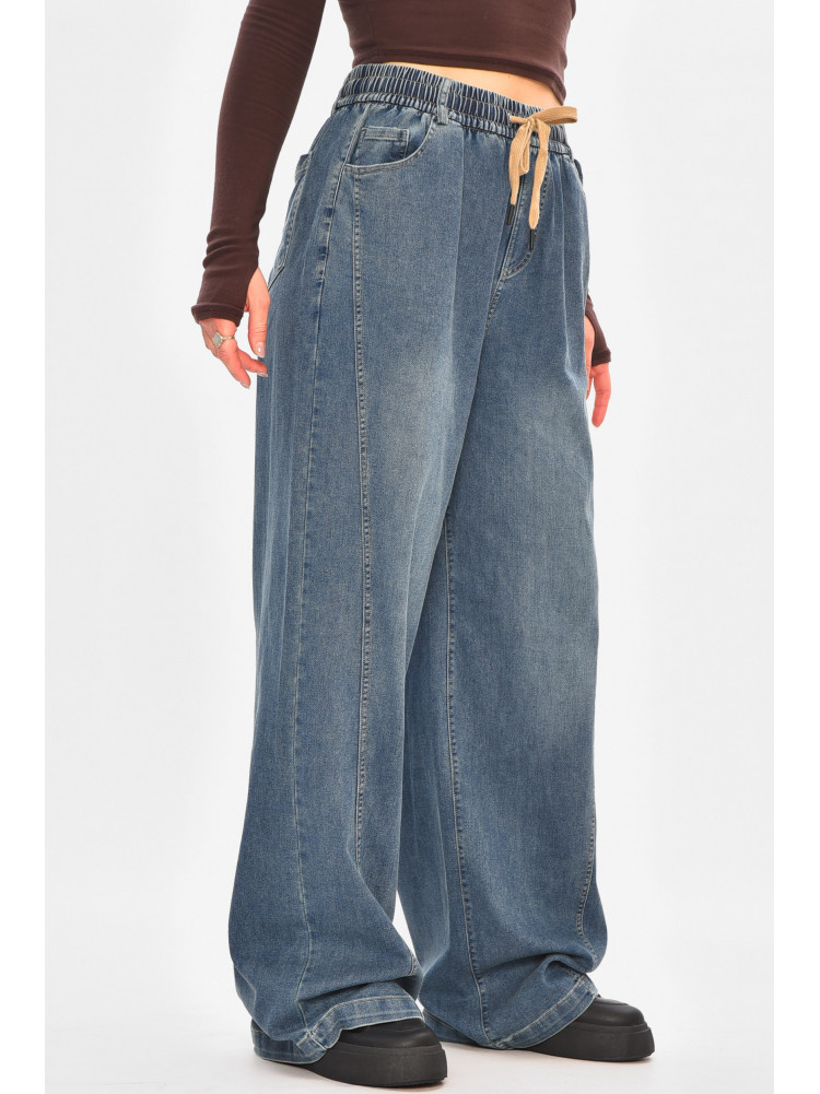 Джинсы женские однотонные синего цвета 541-4 208330C