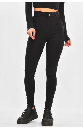 Джинсы женские однотонные черного цвета А4030-6В 208332C Джинсы женские однотонные черного цвета А4030-6В 208332C