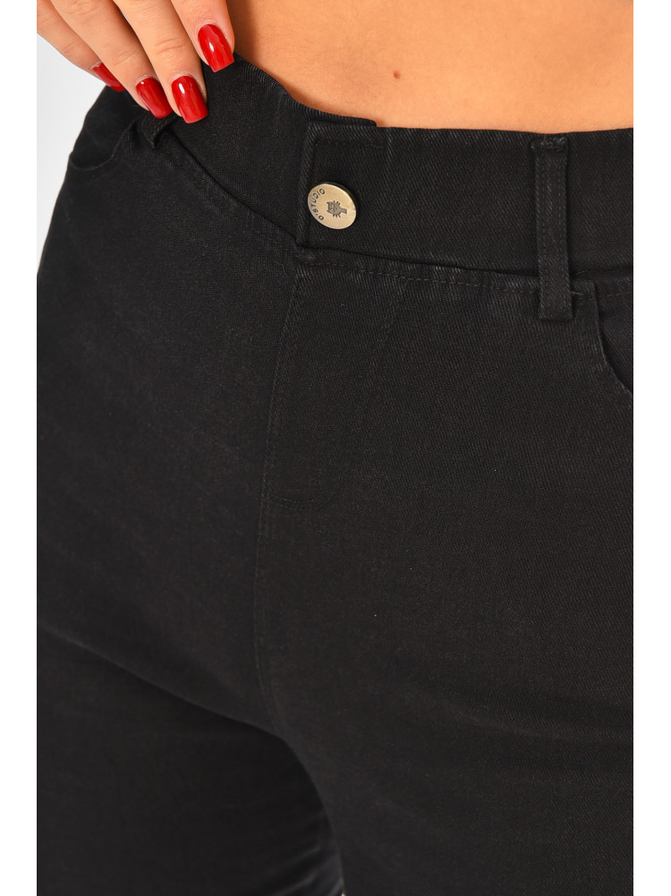 Джинсы женские однотонные черного цвета А4030-6В 208332C