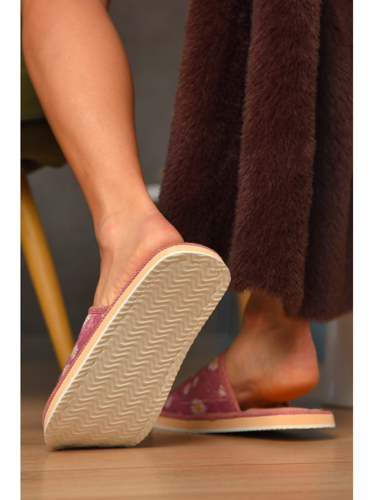 Капці домашні жіночі рожевого кольору SP-006 208334C