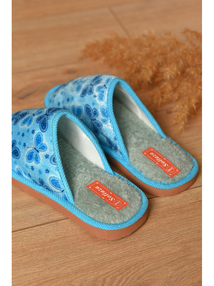 Капці домашні жіночі блакитного кольору 6066 208339C