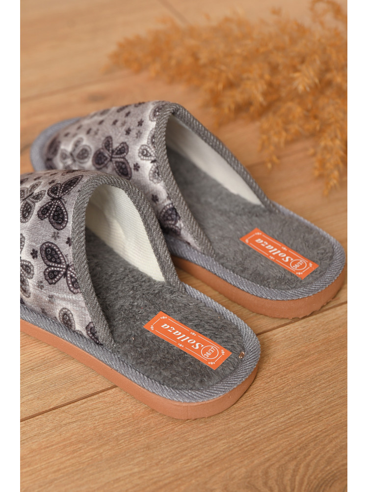 Капці домашні жіночі сірого кольору 6066 208340C