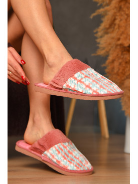 Капці домашні жіночі рожевого кольору 6086 208342C Капці домашні жіночі рожевого кольору 6086 208342C