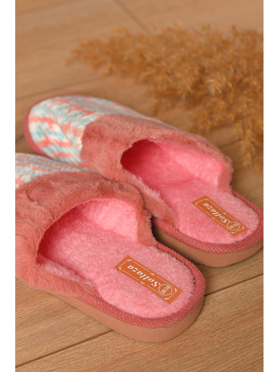Капці домашні жіночі рожевого кольору 6086 208342C
