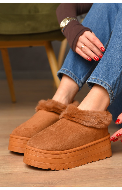 Угги женские на меху темно-бежевого цвета М 166-2 208348C Угги женские на меху темно-бежевого цвета М 166-2 208348C