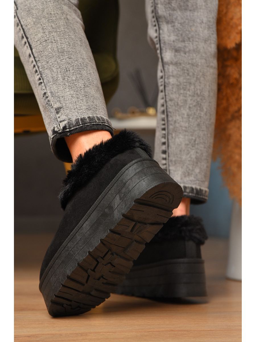 Уггі жіночі на хутрі чорного кольору М 166 208349C