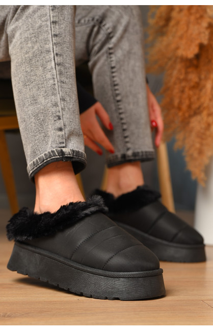Угги женские на меху черного цвета М 159 208350C Угги женские на меху черного цвета М 159 208350C