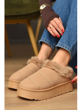 Уггі жіночі на хутрі бежевого кольору М 159-2 208351C Уггі жіночі на хутрі бежевого кольору М 159-2 208351C