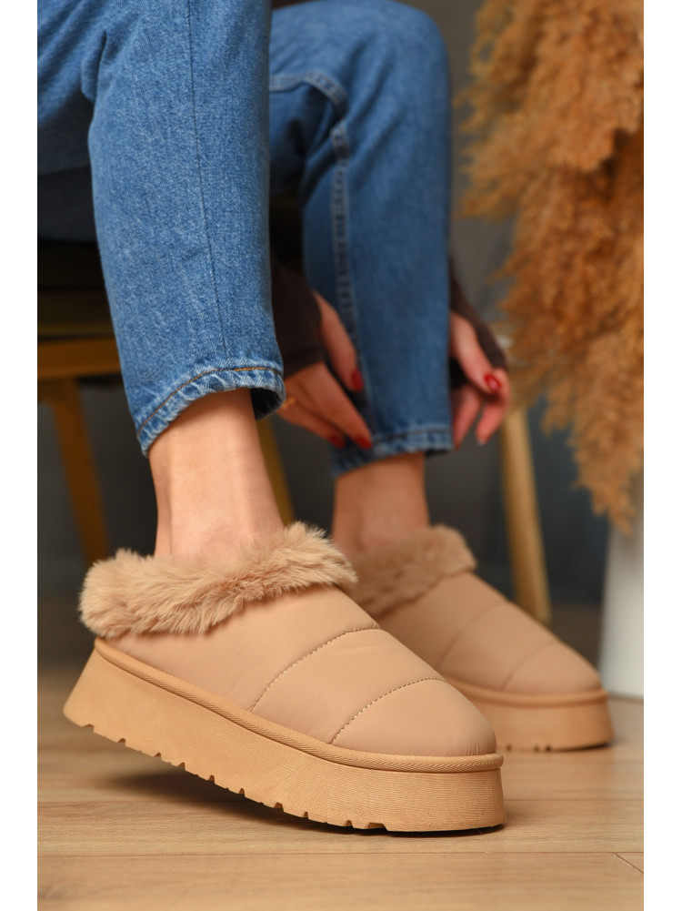 Уггі жіночі на хутрі бежевого кольору М 159-2 208351C