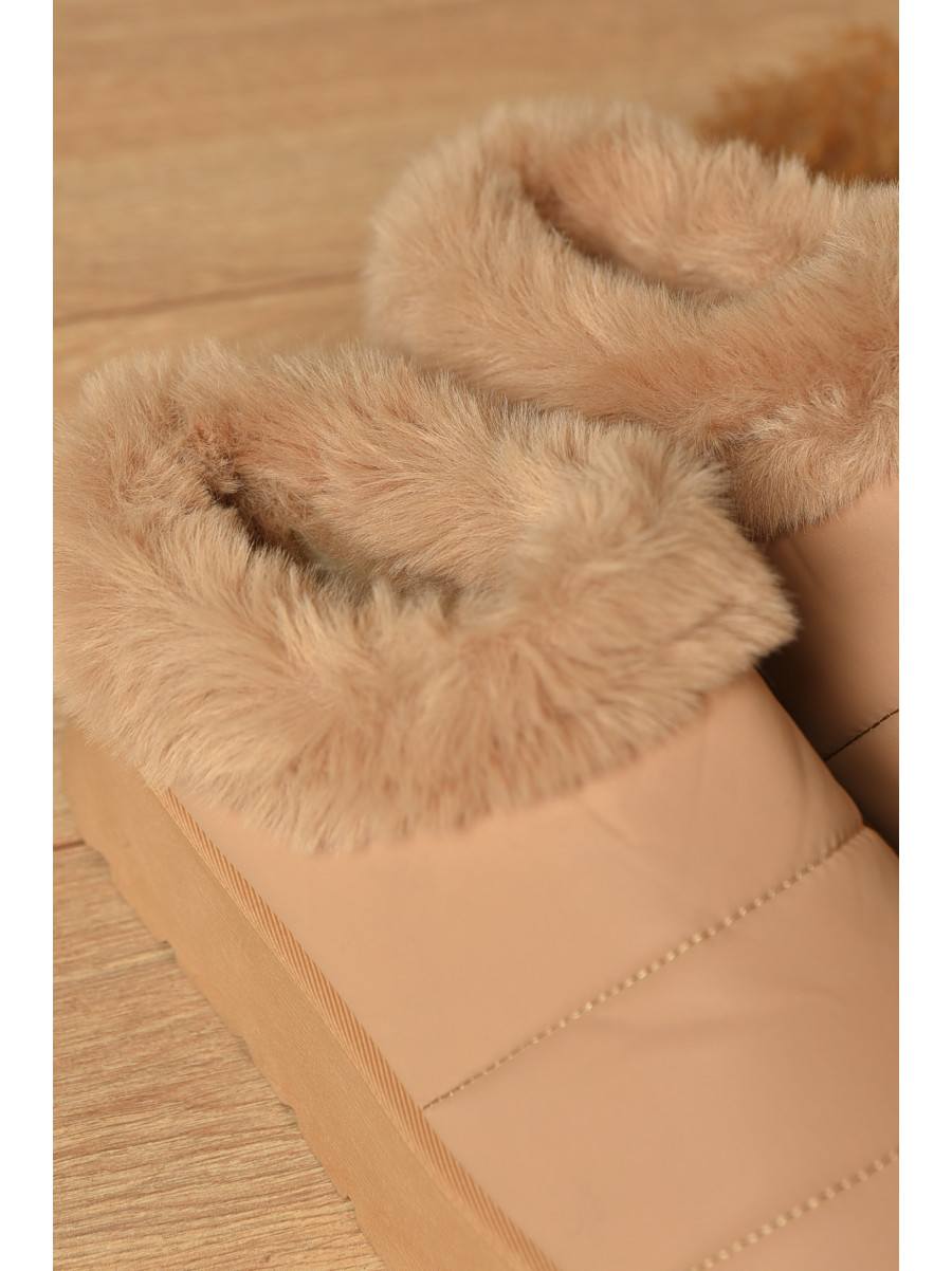 Уггі жіночі на хутрі бежевого кольору М 159-2 208351C