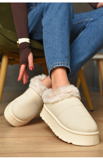 Угги женские на меху бежевого цвета М 159-1 208353C Угги женские на меху бежевого цвета М 159-1 208353C