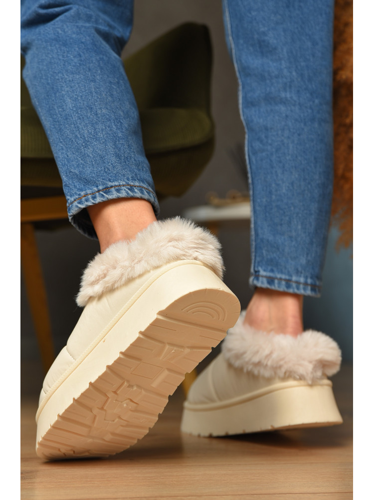 Уггі жіночі на хутрі бежевого кольору М 159-1 208353C