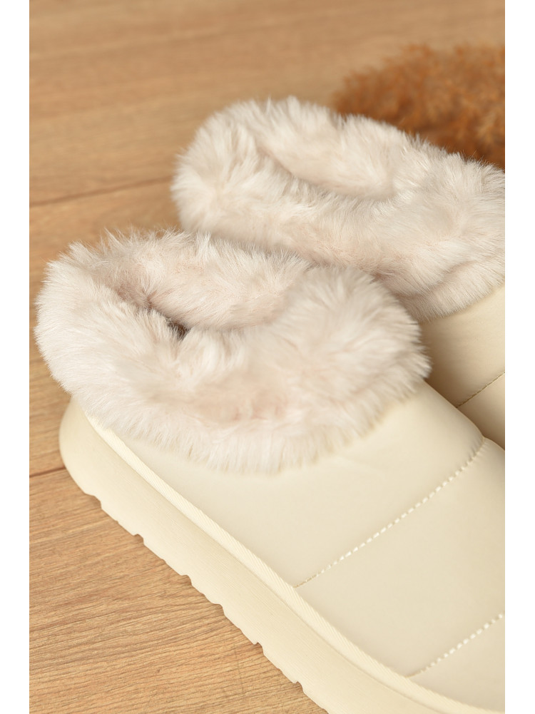 Уггі жіночі на хутрі бежевого кольору М 159-1 208353C