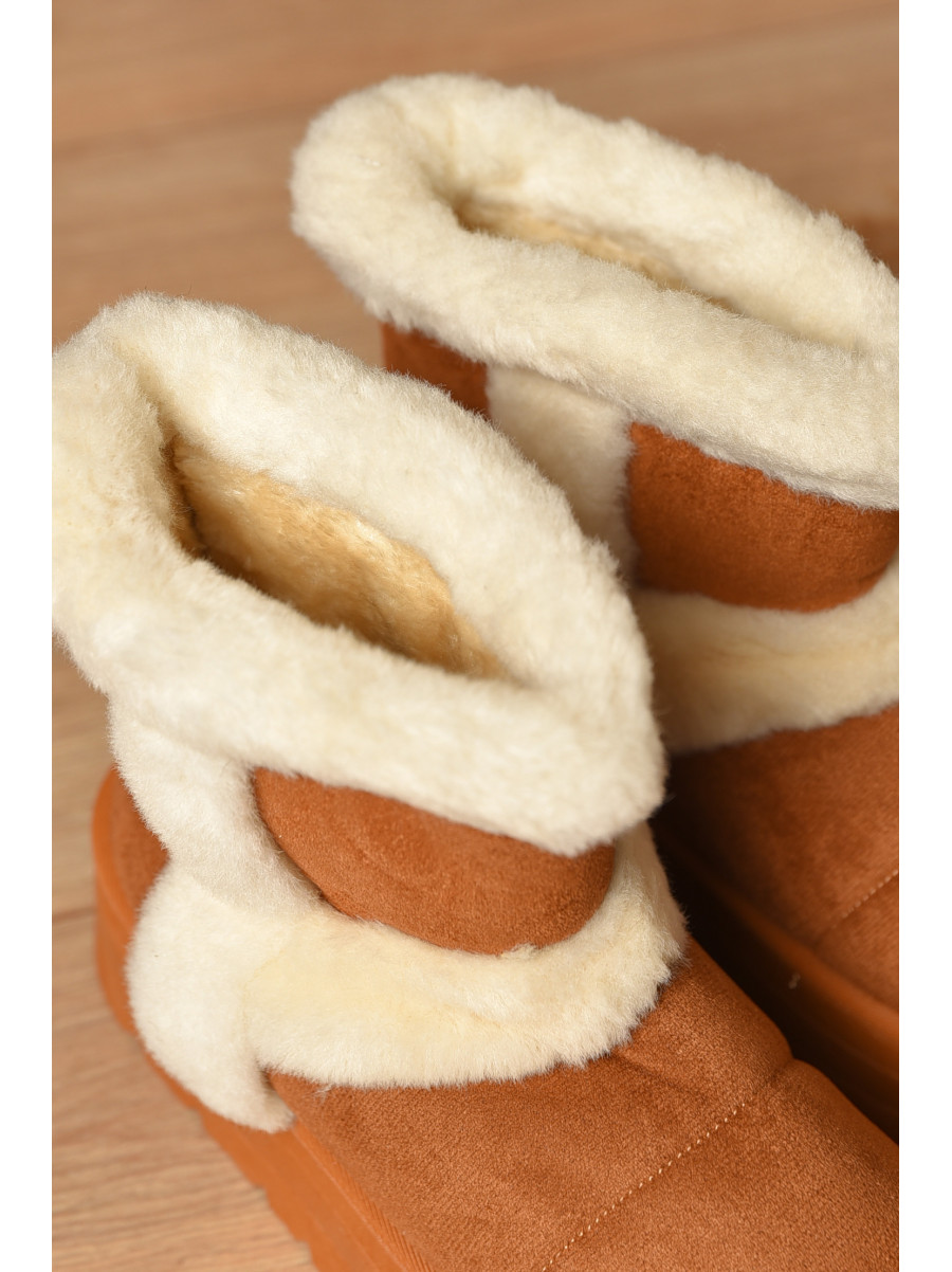 Уггі жіночі на хутрі темно-бежевого кольору М 168-2 208354C