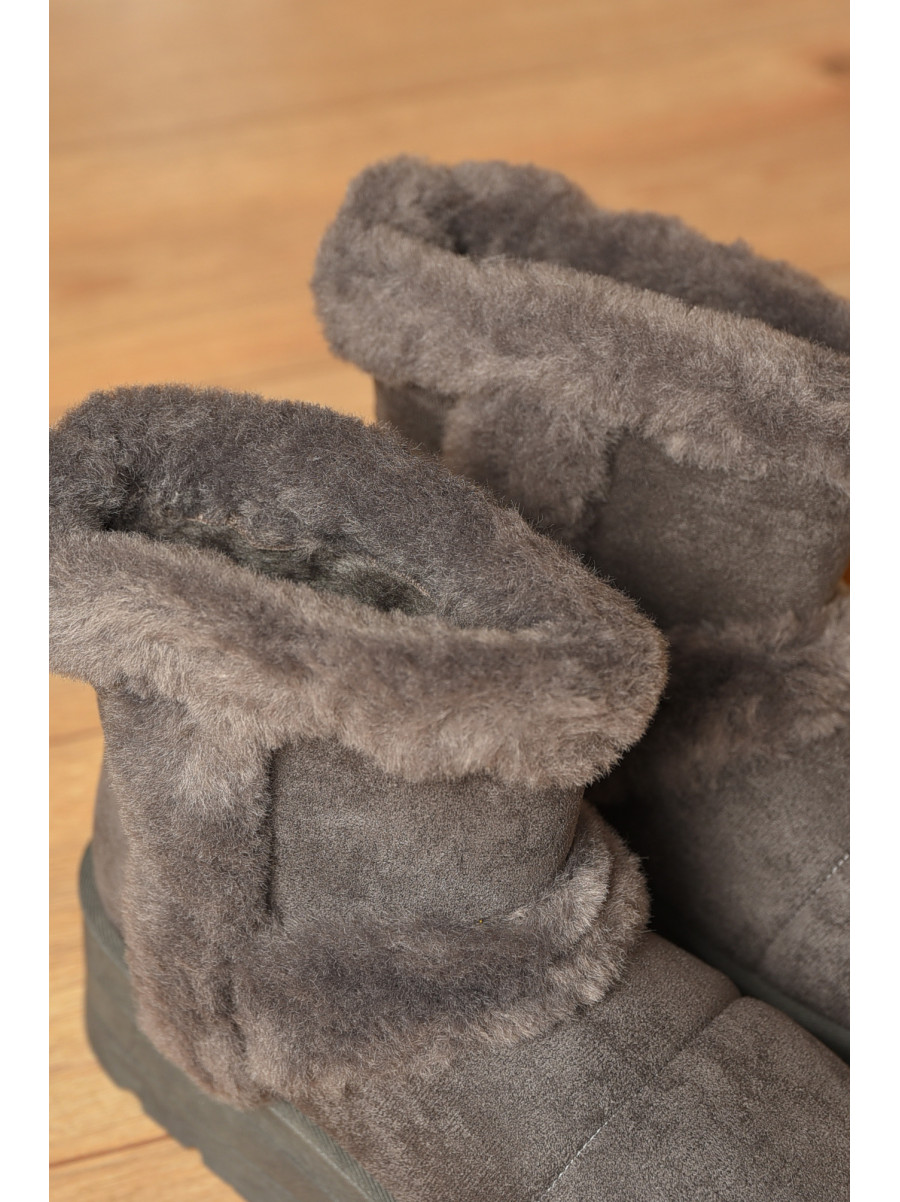 Уггі жіночі на хутрі темно-сірого кольору М 168-5 208355C