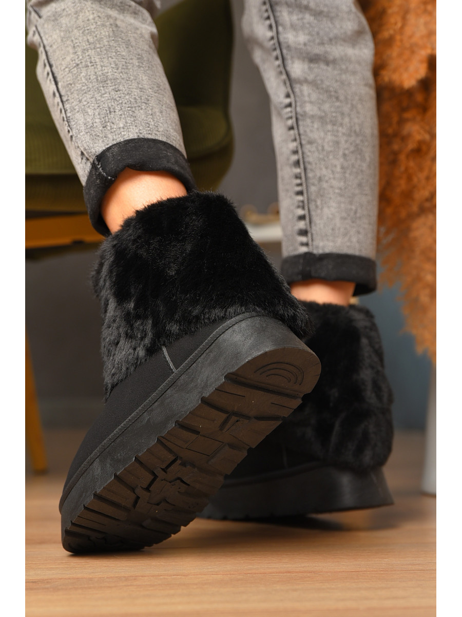 Уггі жіночі на хутрі чорного кольору М 162 208358C