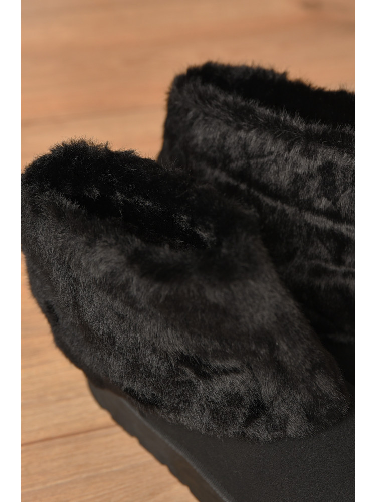 Уггі жіночі на хутрі чорного кольору М 162 208358C