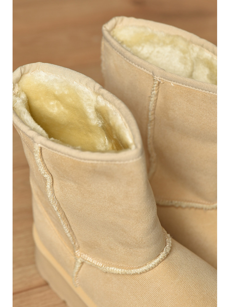 Уггі жіночі на хутрі світло-бежевого кольору М 103-2 208361C