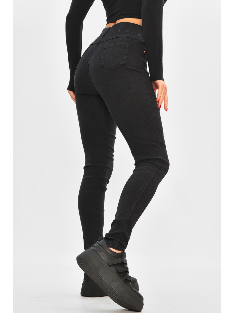 Джинсы женские однотонные черного цвета А4030-6В 208367C