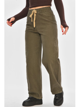 Штаны женские однотонные тёмно-коричневого цвета 510-3 208372C Штаны женские однотонные тёмно-коричневого цвета 510-3 208372C