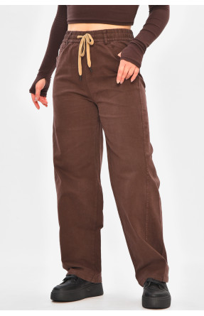 Штани жіночі однотонні бордового кольору 510-3 208373C Штани жіночі однотонні бордового кольору 510-3 208373C