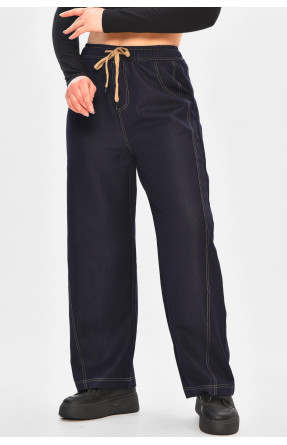 Джинси жіночі однотонні темно-синього кольору 571-7 208377C Джинси жіночі однотонні темно-синього кольору 571-7 208377C