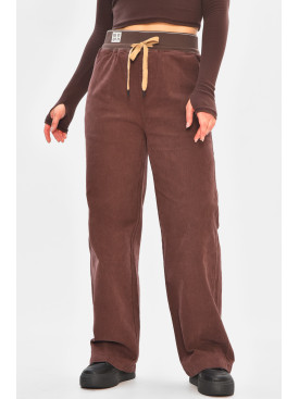 Штаны женские однотонные бордового цвета 510-4 208386C Штаны женские однотонные бордового цвета 510-4 208386C