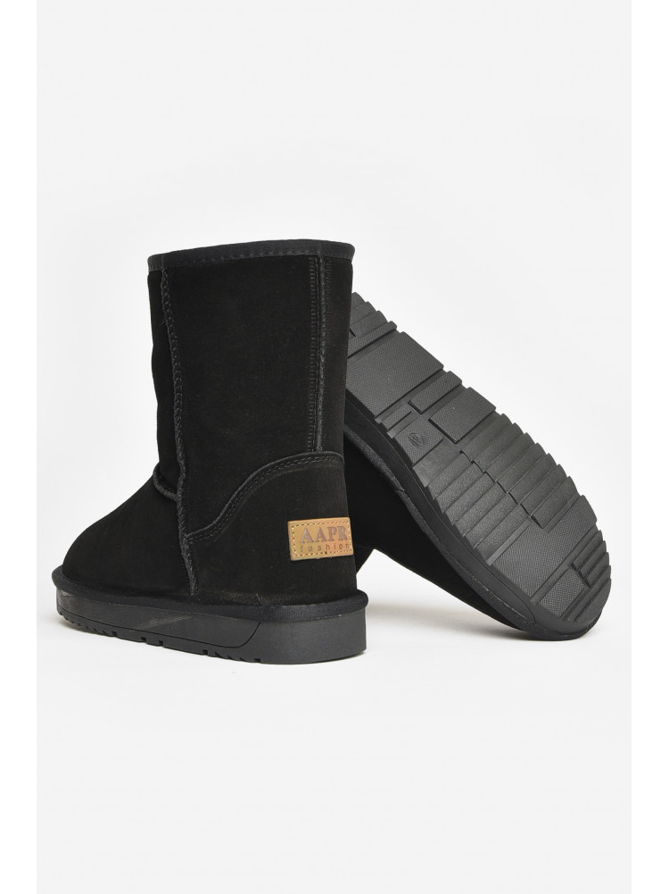 Уггі чоловічі чорного кольору на хутрі Н8825 208389C