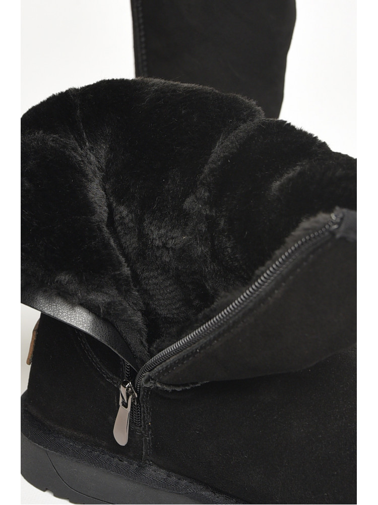 Уггі чоловічі чорного кольору на хутрі Н8825 208389C