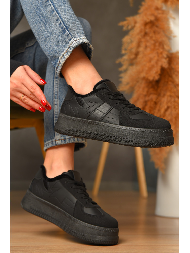 Кросівки жіночі демісезонні чорного кольору 777-2630 208390C