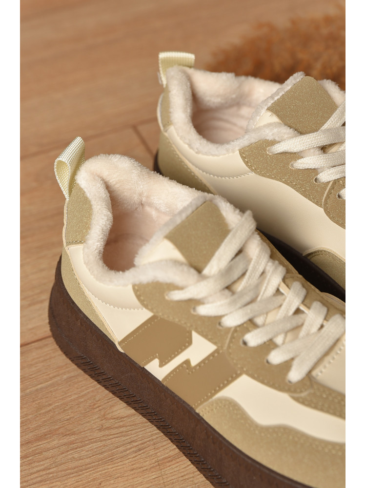 Кросівки жіночі демісезонні світло-бежевого кольору 777-2636 208392C