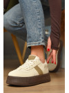 Кроссовки женские демисезонные светло-бежевого цвета 777-2631 208394C