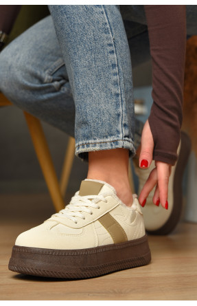 Кросівки жіночі демісезонні світло-бежевого кольору 777-2631 208394C Кросівки жіночі демісезонні світло-бежевого кольору 777-2631 208394C