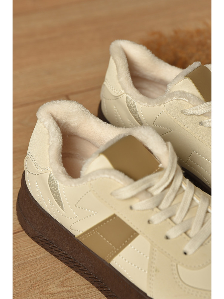 Кросівки жіночі демісезонні світло-бежевого кольору 777-2631 208394C