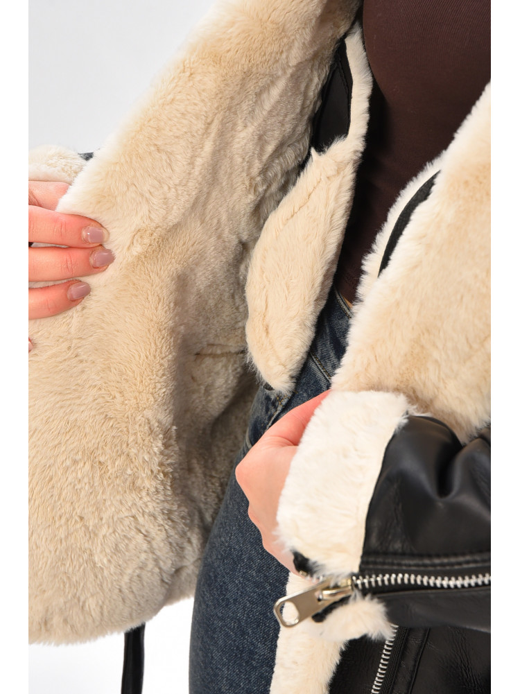 Дублянка жіноча чорно-білого кольору 908 208406C