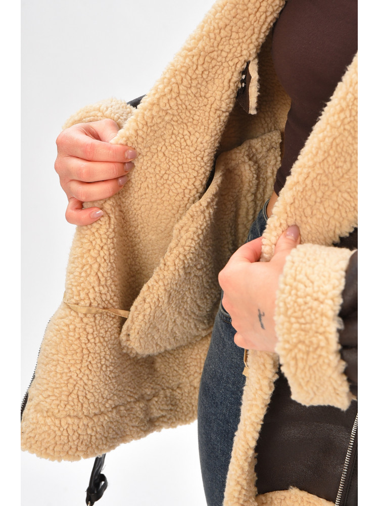 Дублянка жіноча коричнивого кольору 264 208409C