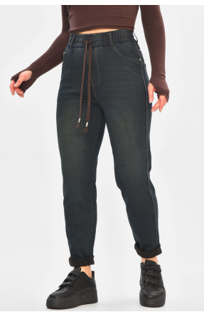 Джинси жіночі однотонні темно-синього кольору 773-1В 208416C Джинси жіночі однотонні темно-синього кольору 773-1В 208416C