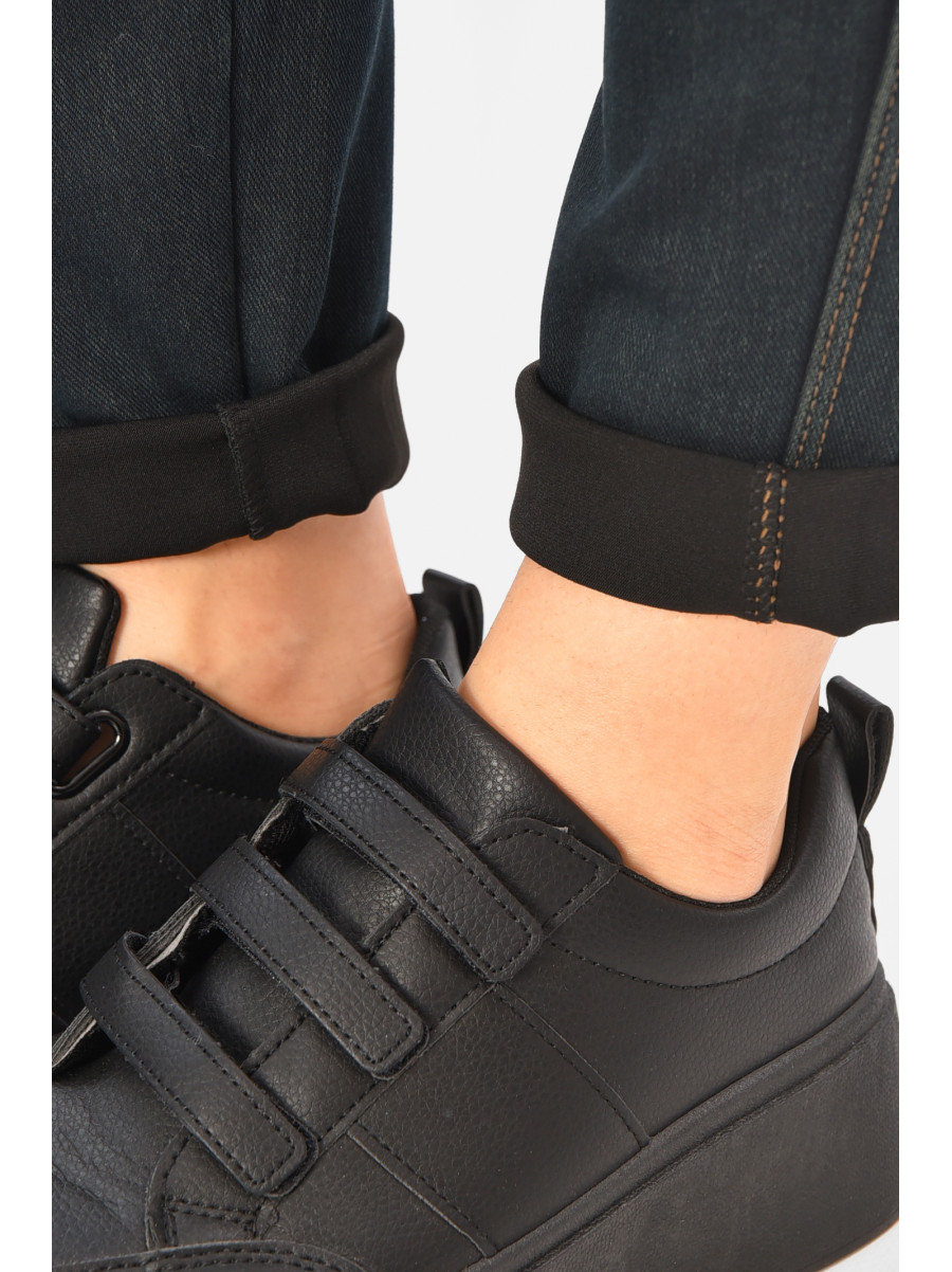 Джинси жіночі однотонні темно-синього кольору 773-1В 208416C