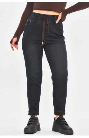 Джинси жіночі однотонні темно-синього кольору 773-1А 208417C Джинси жіночі однотонні темно-синього кольору 773-1А 208417C