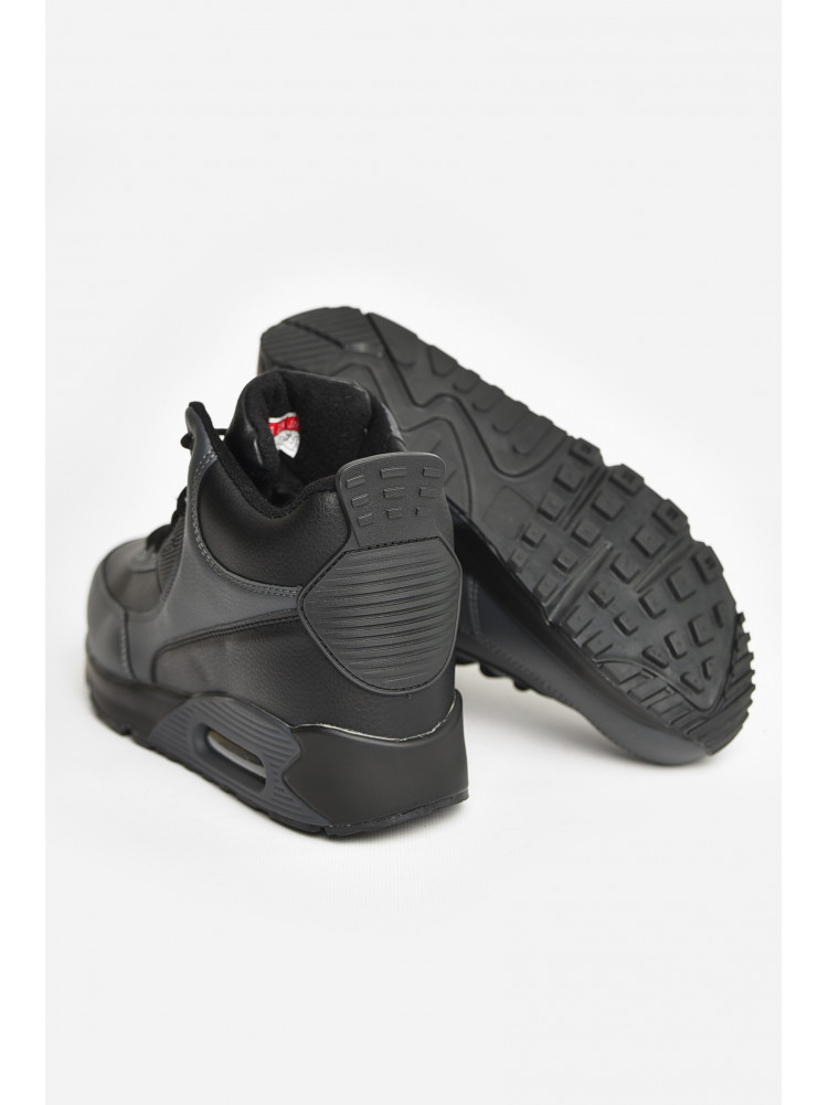 Кросівки чоловічі зимові чорно-сірого кольору А801-8L 208432C