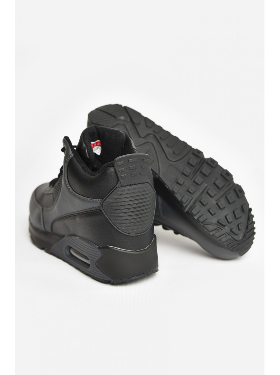 Кросівки чоловічі зимові чорно-сірого кольору А801-8L 208432C